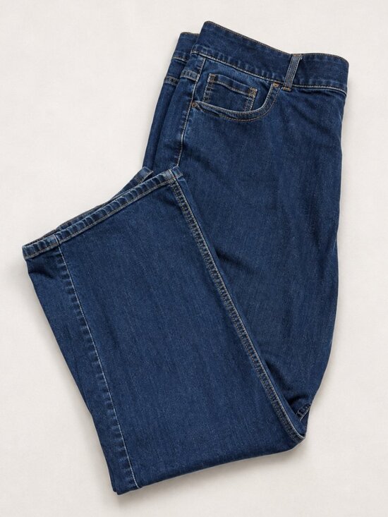 Lane Bryant Denim - Lane Bryant Straight Leg Jeans 22 Short Dark Wash Stretch Plus Size